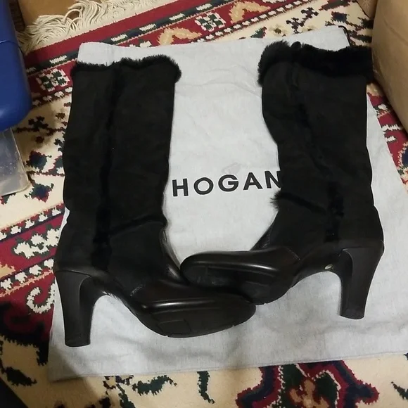 Absolutely gorgeous Hogan Black Boots - Picture 1 of 12